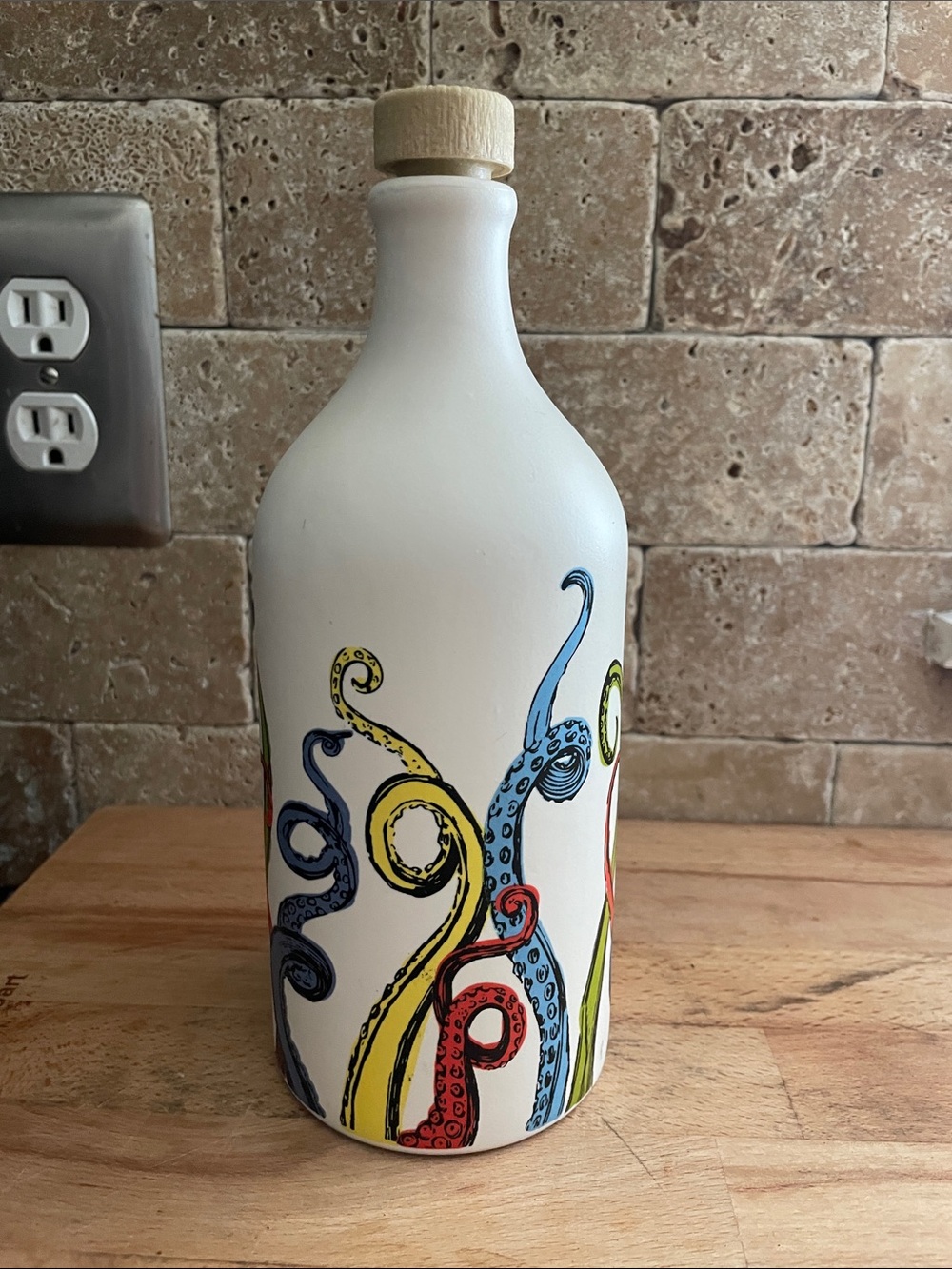 Frantoio Muraglia Tentacles Terracotta Olive Oil Bottle